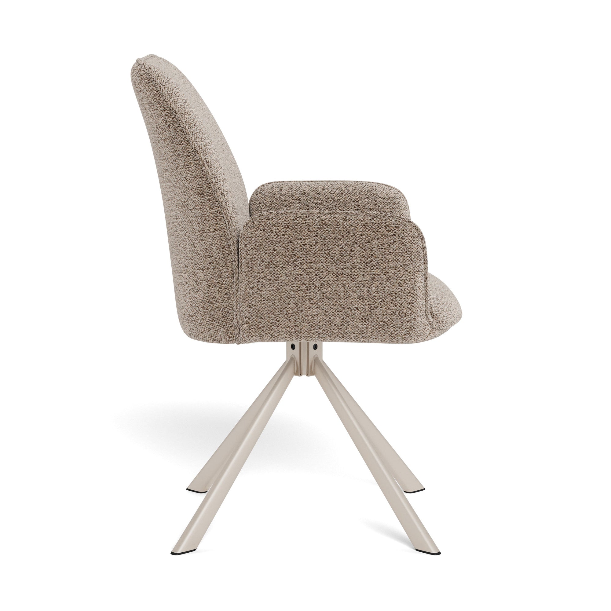 ASHU | כיסא מסתובב מרופד בבד אריג - KUALA