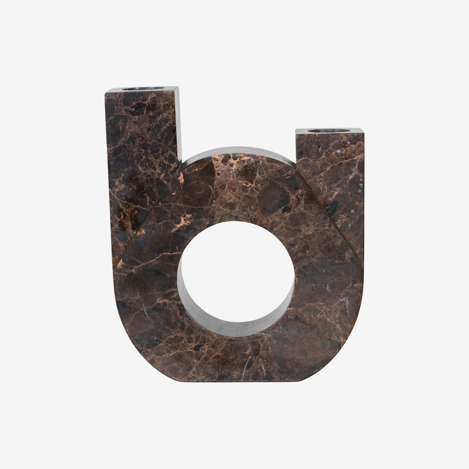 SOFUM | פמוט זוגי משיש חום בעיצוב מודרני