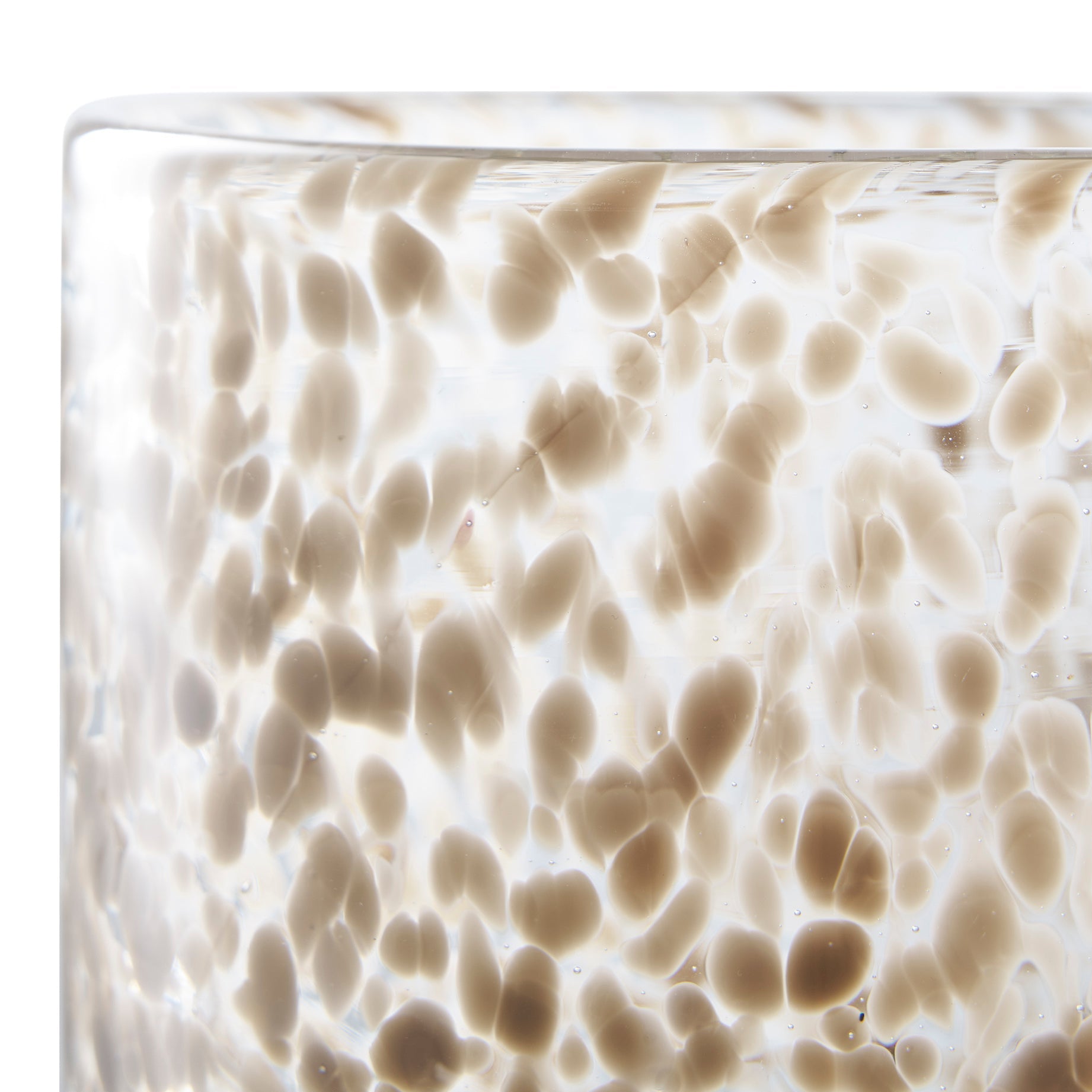 WIRIS | פמוט זכוכית מנומר בגווני חום