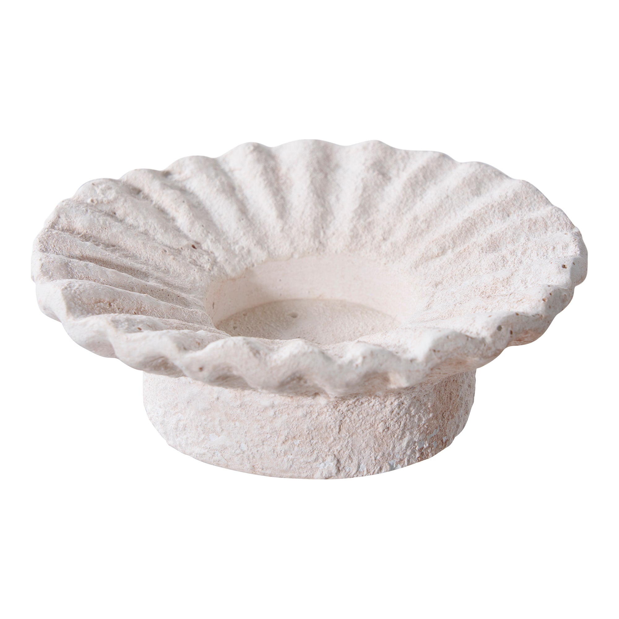 TOCOJ | זוג פמוטים דקורטיביים מקרמיקה במראה צדף