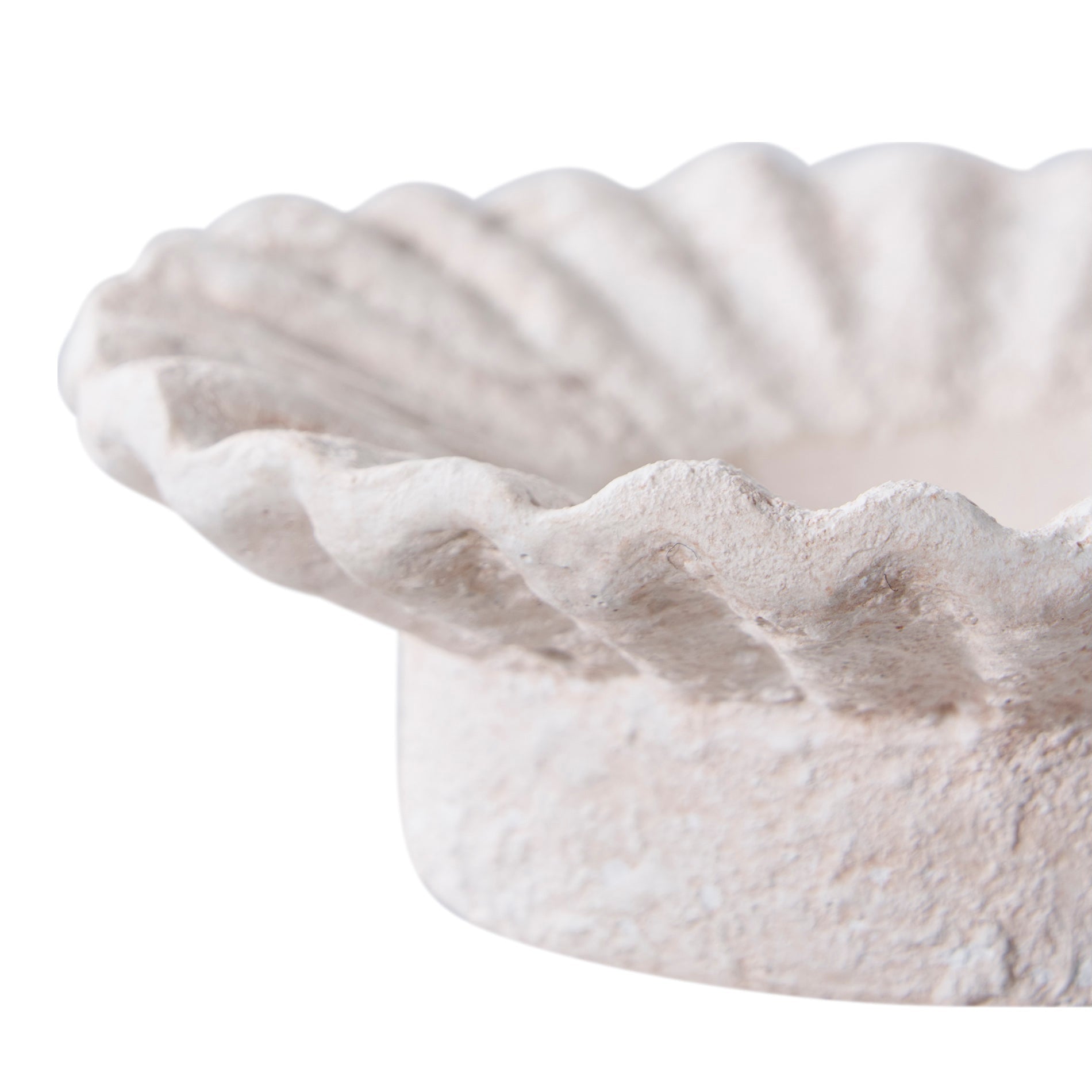 TOCOJ | זוג פמוטים דקורטיביים מקרמיקה במראה צדף