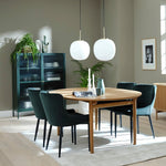 DALINDA | שולחן אוכל אובלי 190/100 ס"מ, נפתח ל-280 ס"מ עד 12 סועדים