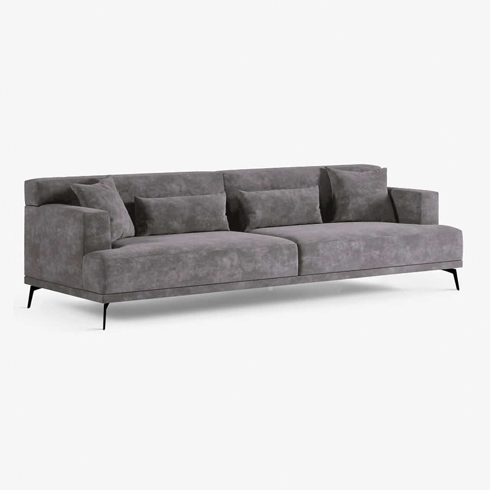 MEAJA | ספה דו-מושבית נורדית בבד אריג מלטף