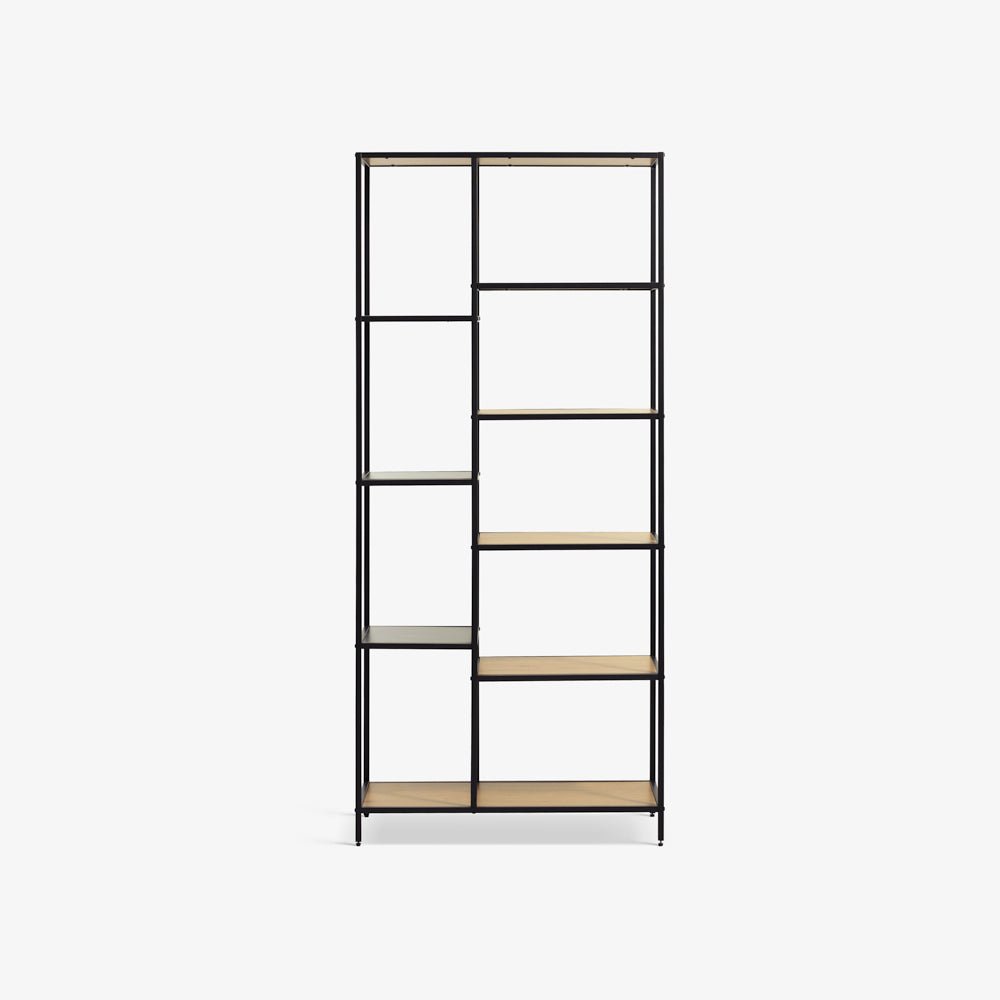 VIDA | יחידת 9 מדפים פתוחים ממלמין ומתכת
