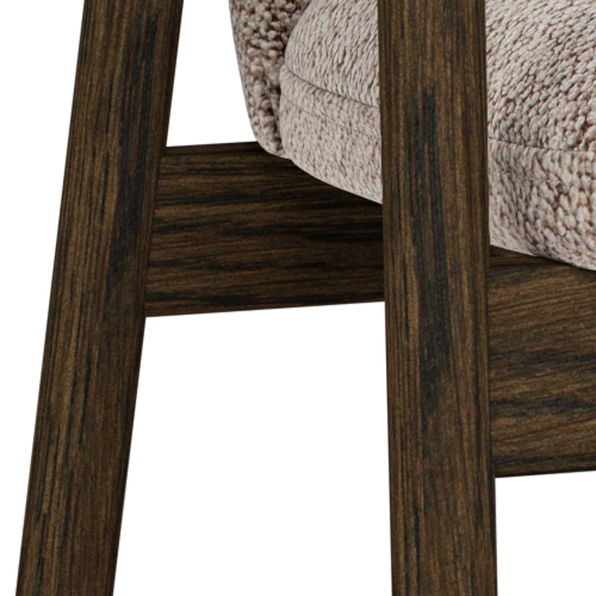 BREEZER | כיסא עם משענות יד מרופד בבד אריג