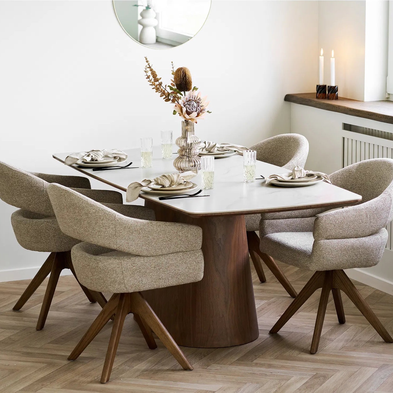 ALEN | צלחת קרמיקה בגוון בז', מגיעה בשני גדלים - KUALA