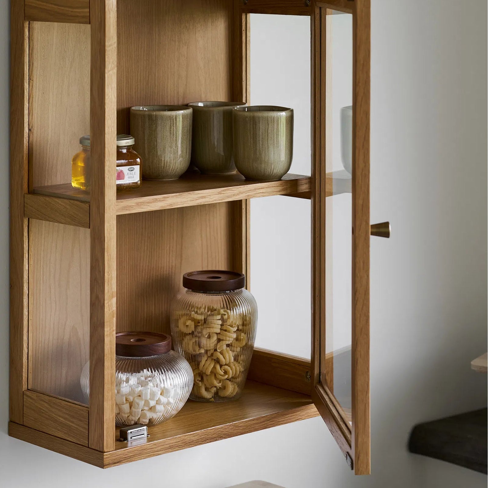 BORA | סט צנצנות זכוכית עם מכסה עץ - KUALA