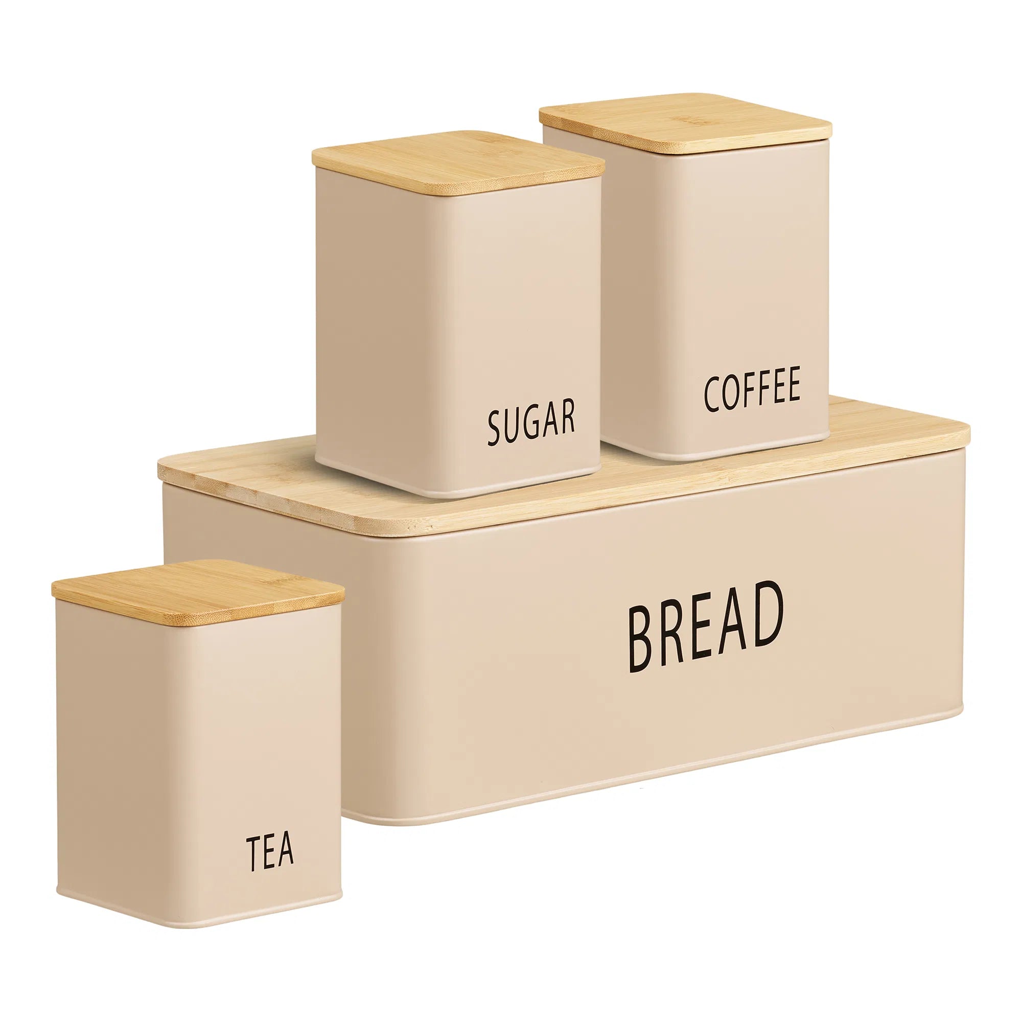 BERO | 'סט קפה תה סוכר וקופסת לחם בגוון בז - KUALA