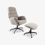 TUREBE | כורסת מנהלים מעוצבת עם הדום תואם