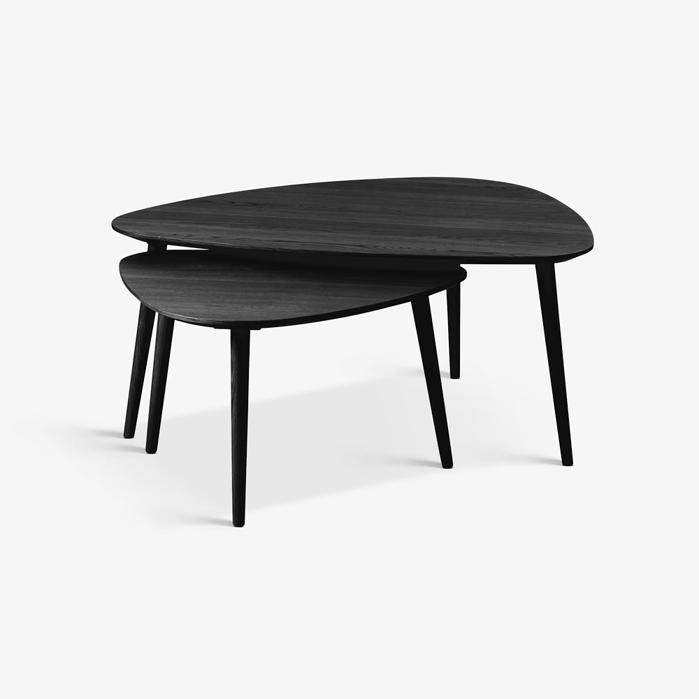 FENG | סט שולחנות סלון אמורפים מעץ