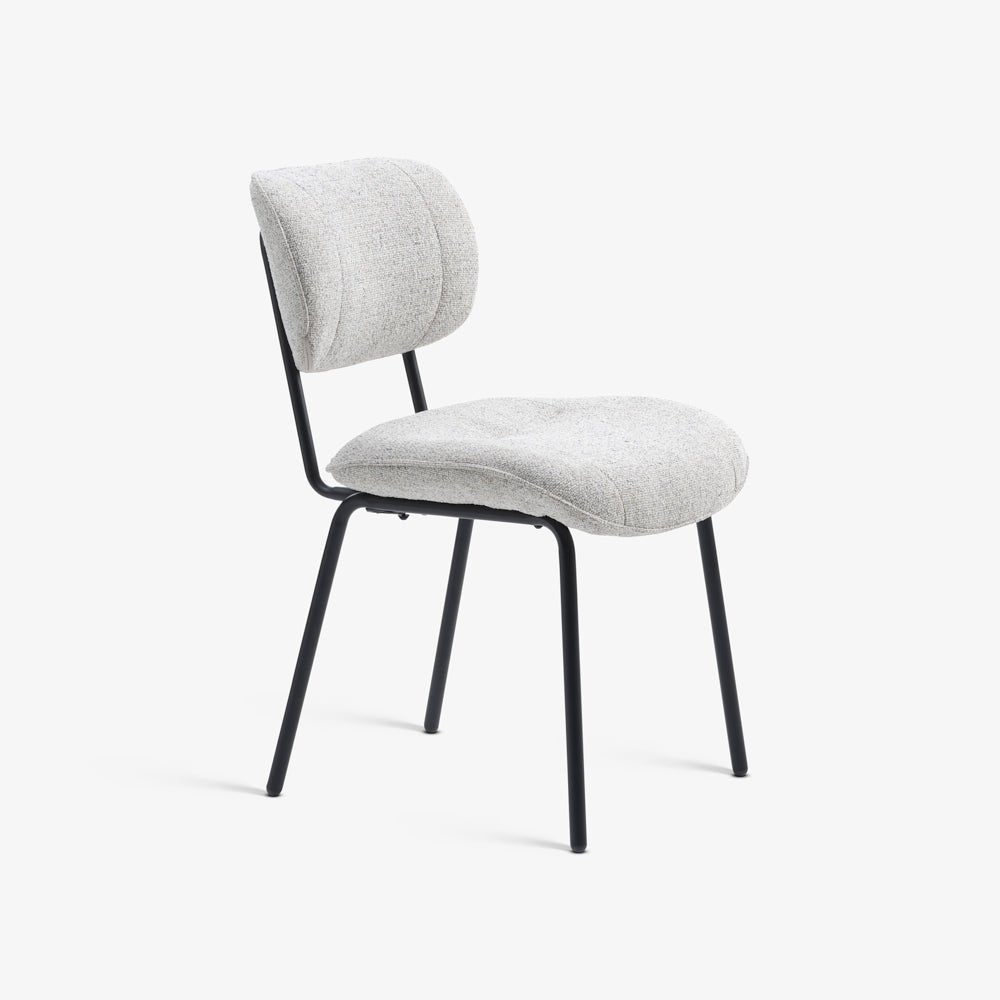 TILEMU | כיסא מודרני מרופד עם משענת מעוגלת