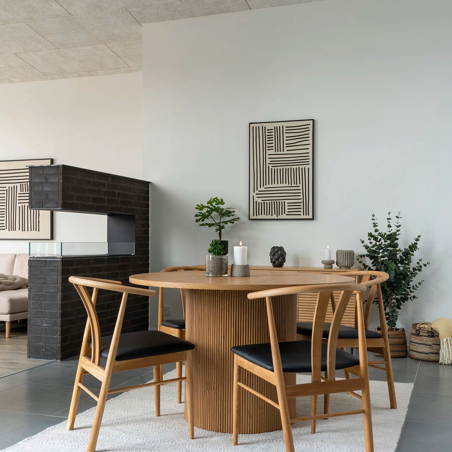 ICEN | פריט דיגיטלי מודרני במסגרת עץ, 900 ס"מ - KUALA