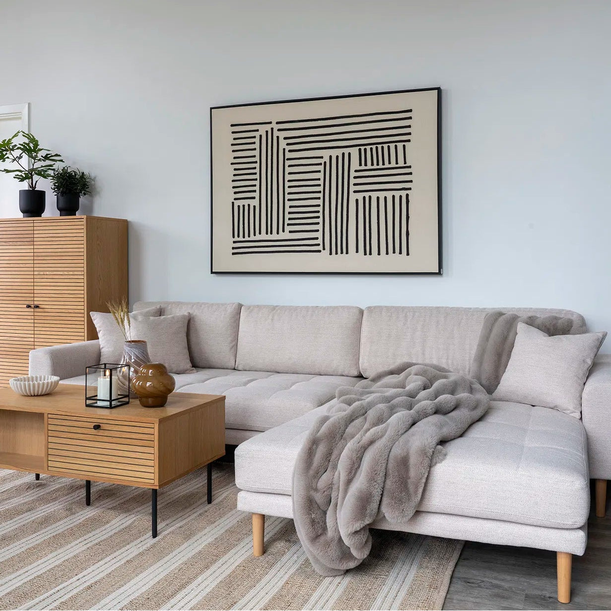 POLE | פריט דיגיטלי מופשט במסגרת עץ, 14000 ס"מ - KUALA