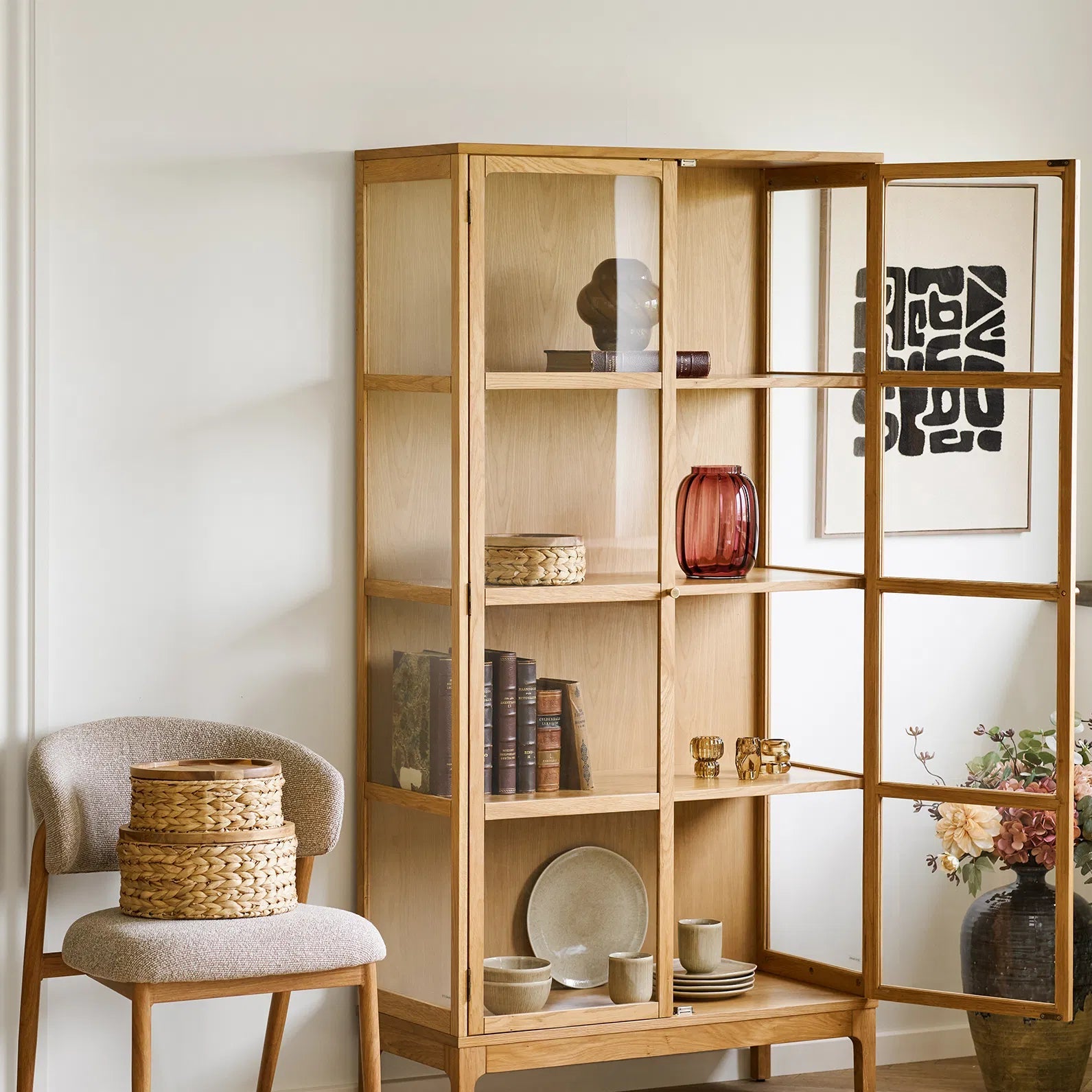 BJER | תמונת קיר דקורטיבית עם מסגרת עץ, 700 ס"מ - KUALA