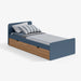 תמונה מזווית מספר 8 של המוצר Melogrin | מיטת נוער מעץ עם מגירות אחסון
