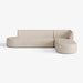 תמונה מזווית מספר 10 של המוצר HOOKI | ספה פינתית מעוגלת לסלון מבד קורדרוי דק ורך