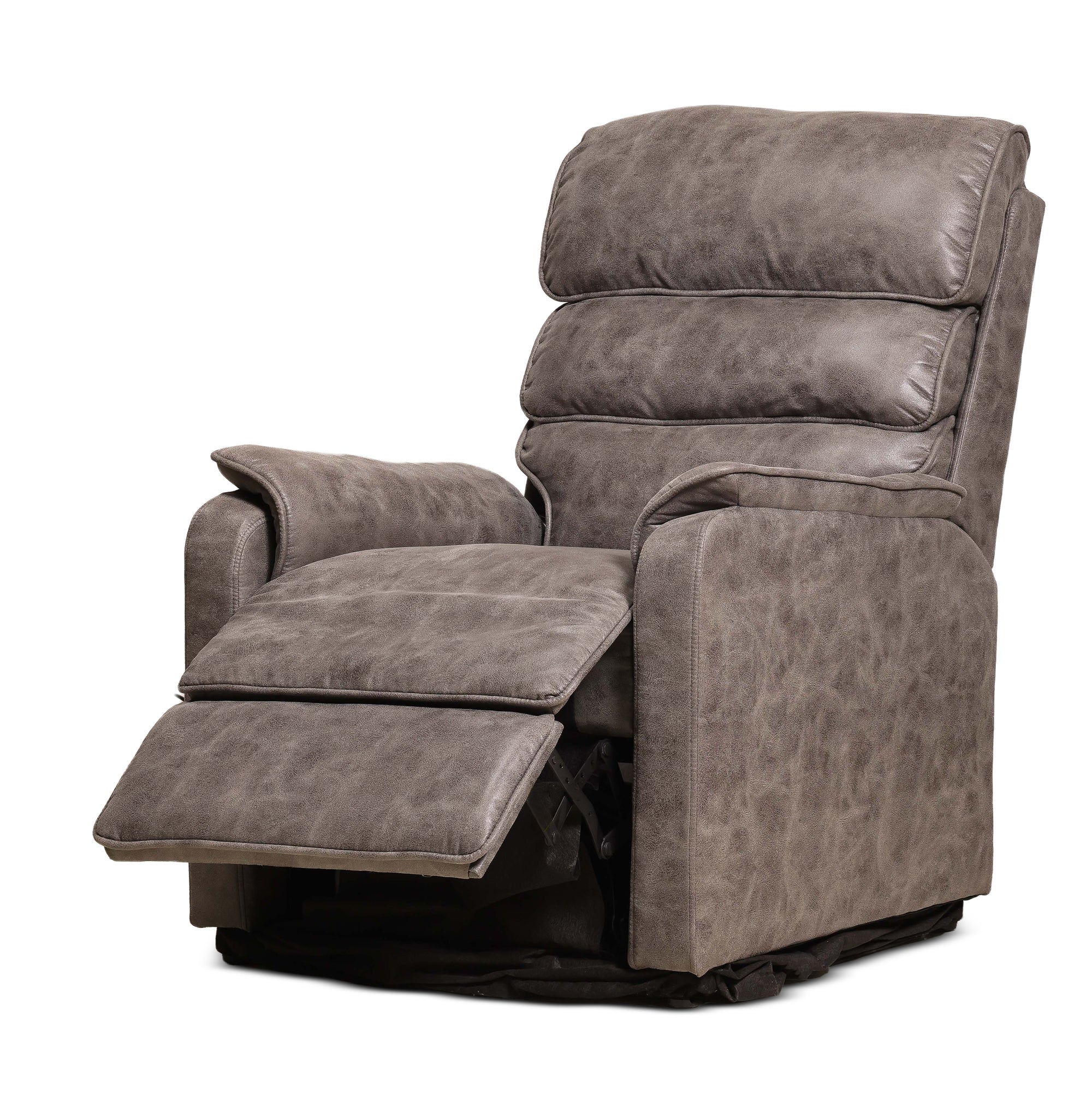 ZETO | כורסת טלוויזיה חשמלית מרופדת בבד דמוי עור