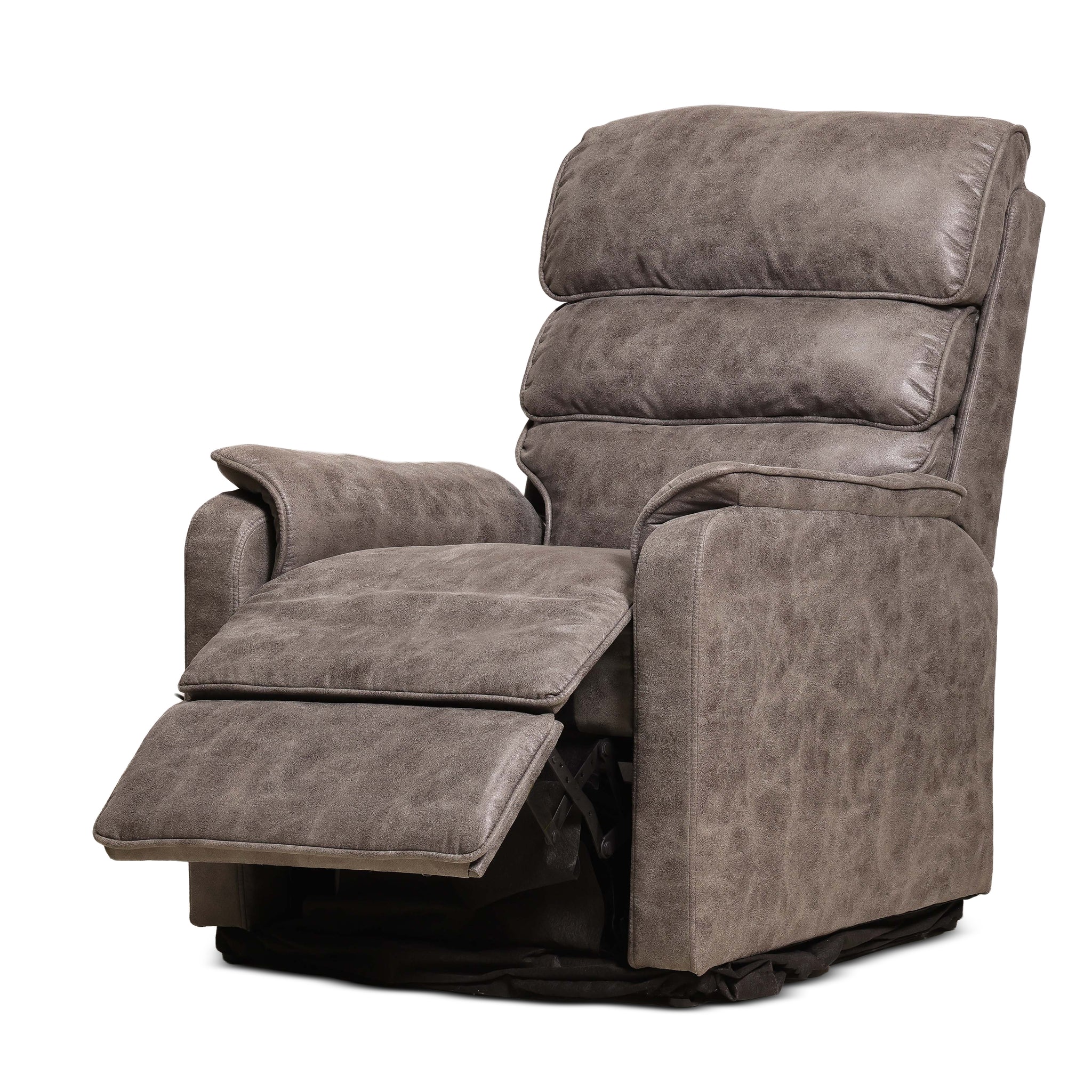 ZETO | כורסת טלוויזיה חשמלית מרופדת בבד דמוי עור