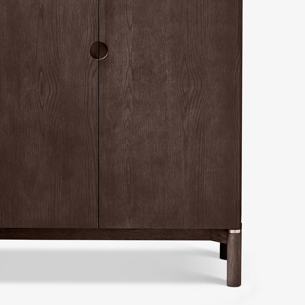 NICOLO | מזנון כפרי מעץ, עם מגירות ומדפים סגורים - KUALA