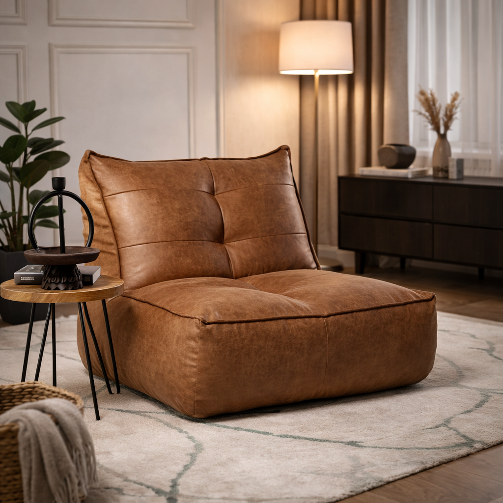 ERANO | כורסת רביצה מרופדת עור - KUALA