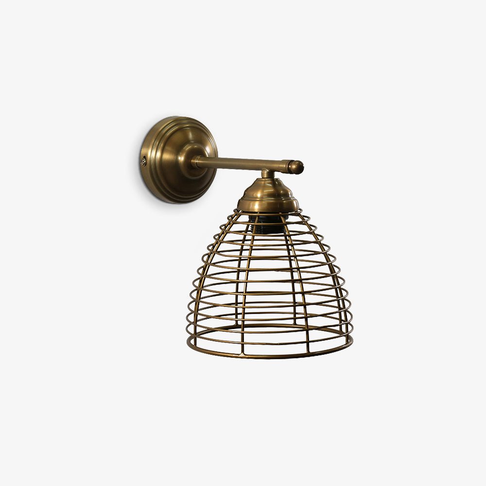 SUBU | מנורת קיר ממתכת בגוון פליז