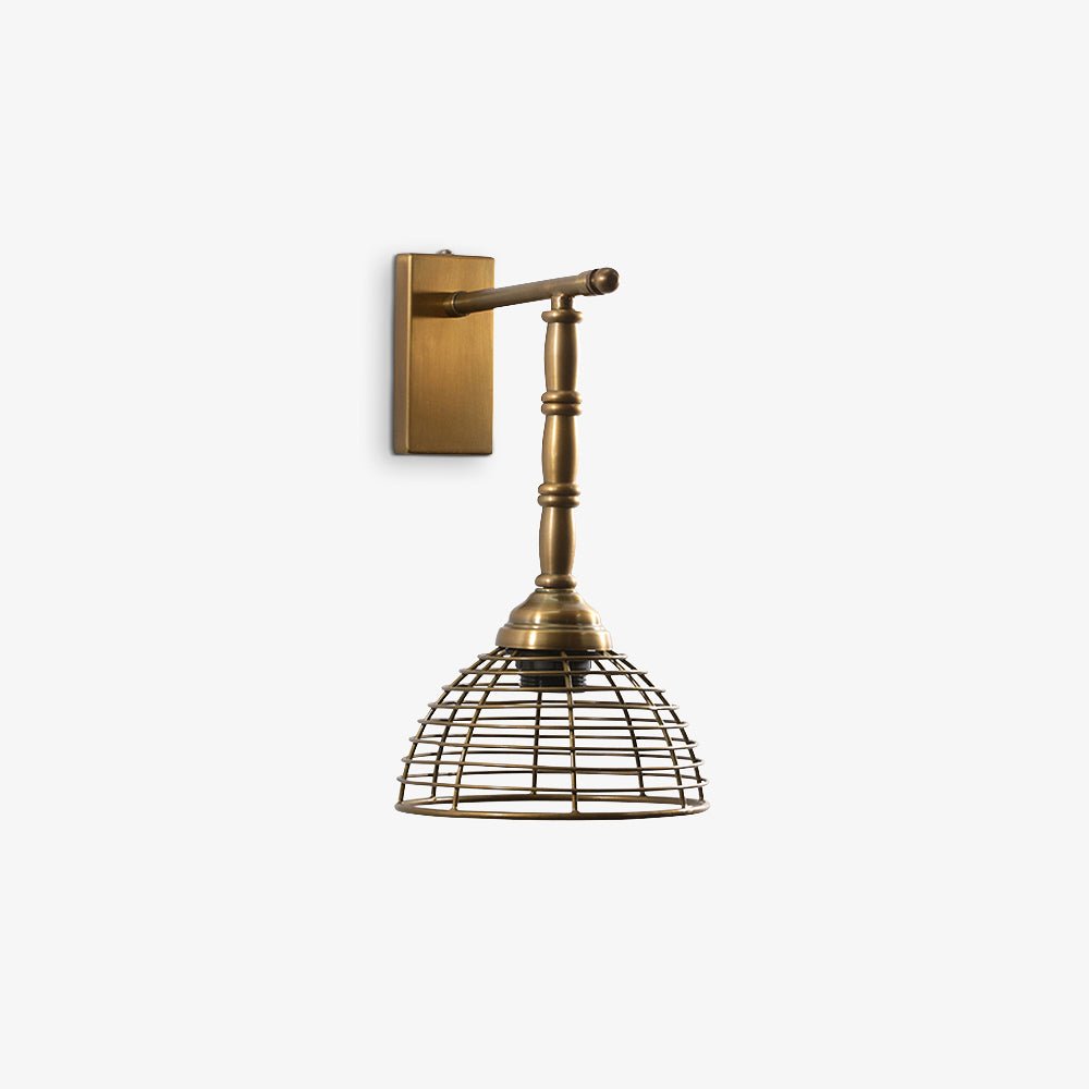 MIBEBI | מנורת קיר ממתכת בגוון פליז