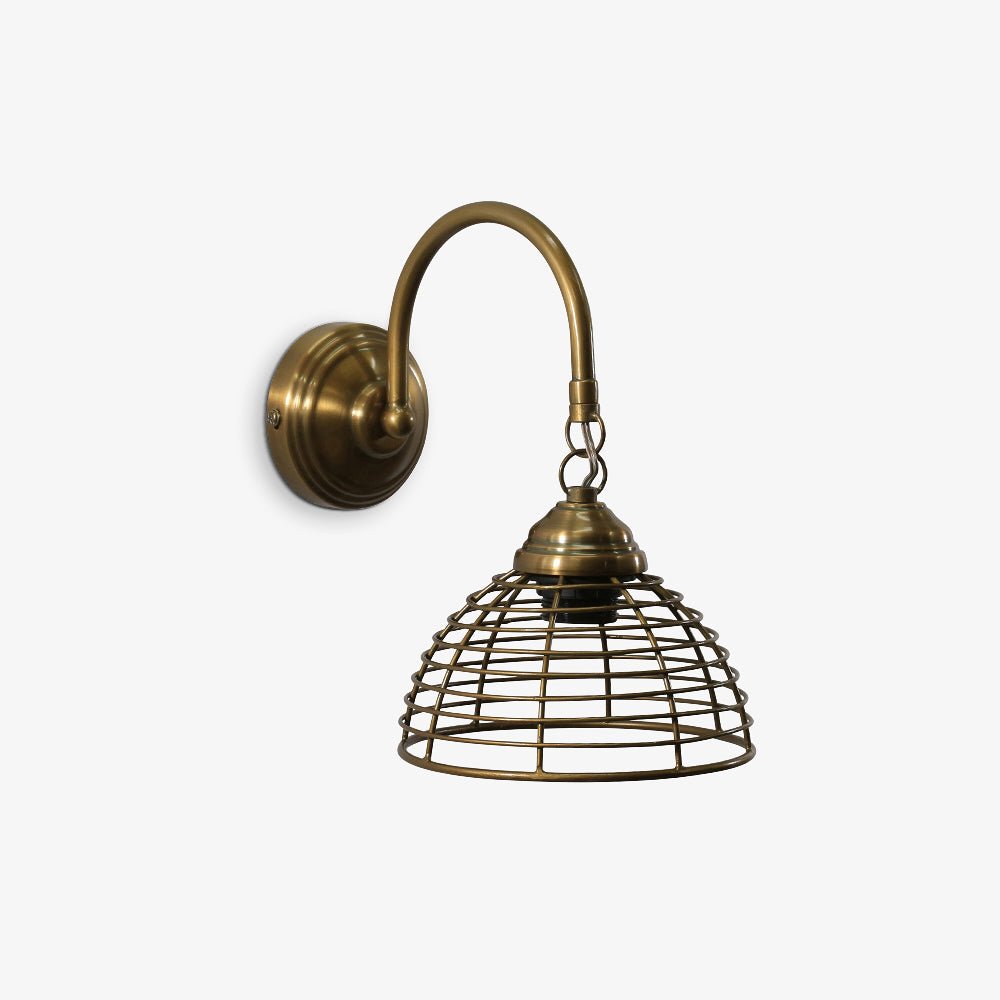 NEYEYO | מנורת קיר ממתכת בגוון פליז