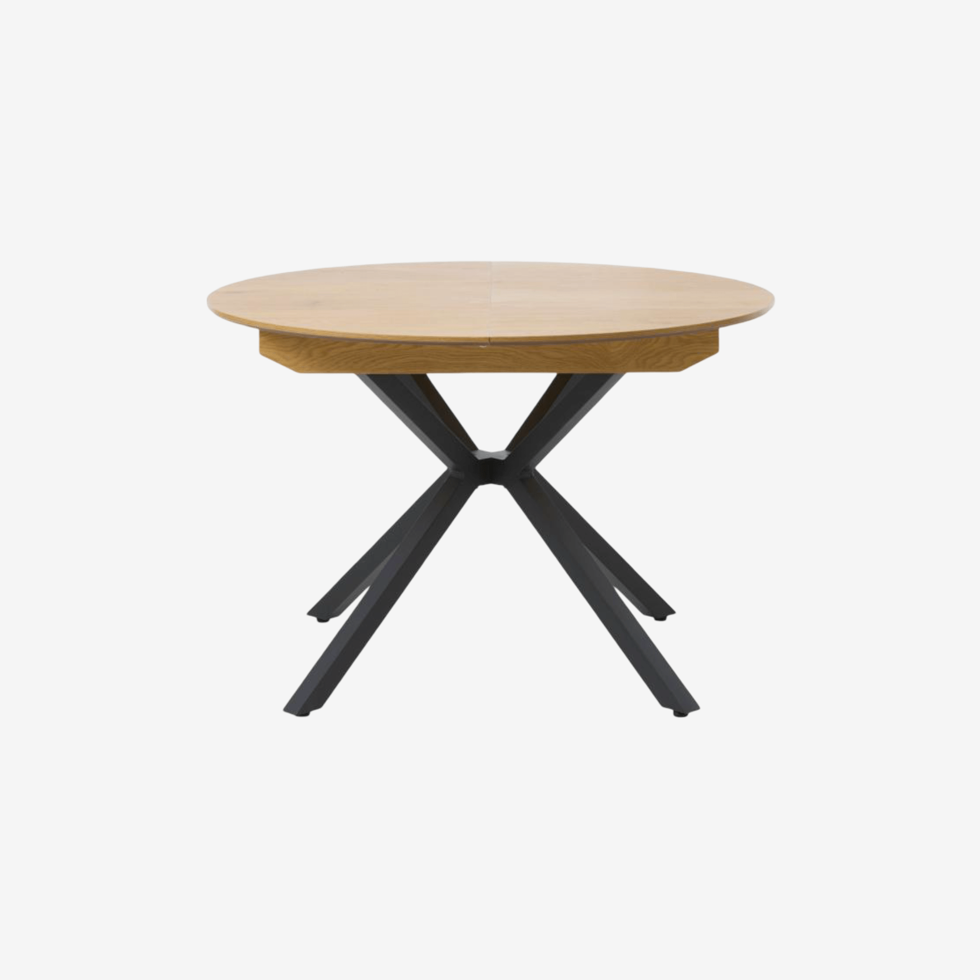 INORA | שולחן פינת אוכל עגול קוטר 120 ס"מ, נפתח ל-160 ס"מ עד 8 סועדים