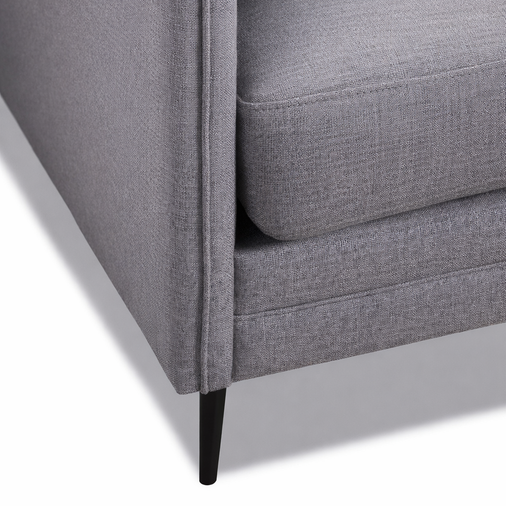 CERON | ספה תלת מושבית מרופדת בבד אריג, 240 ס"מ - KUALA