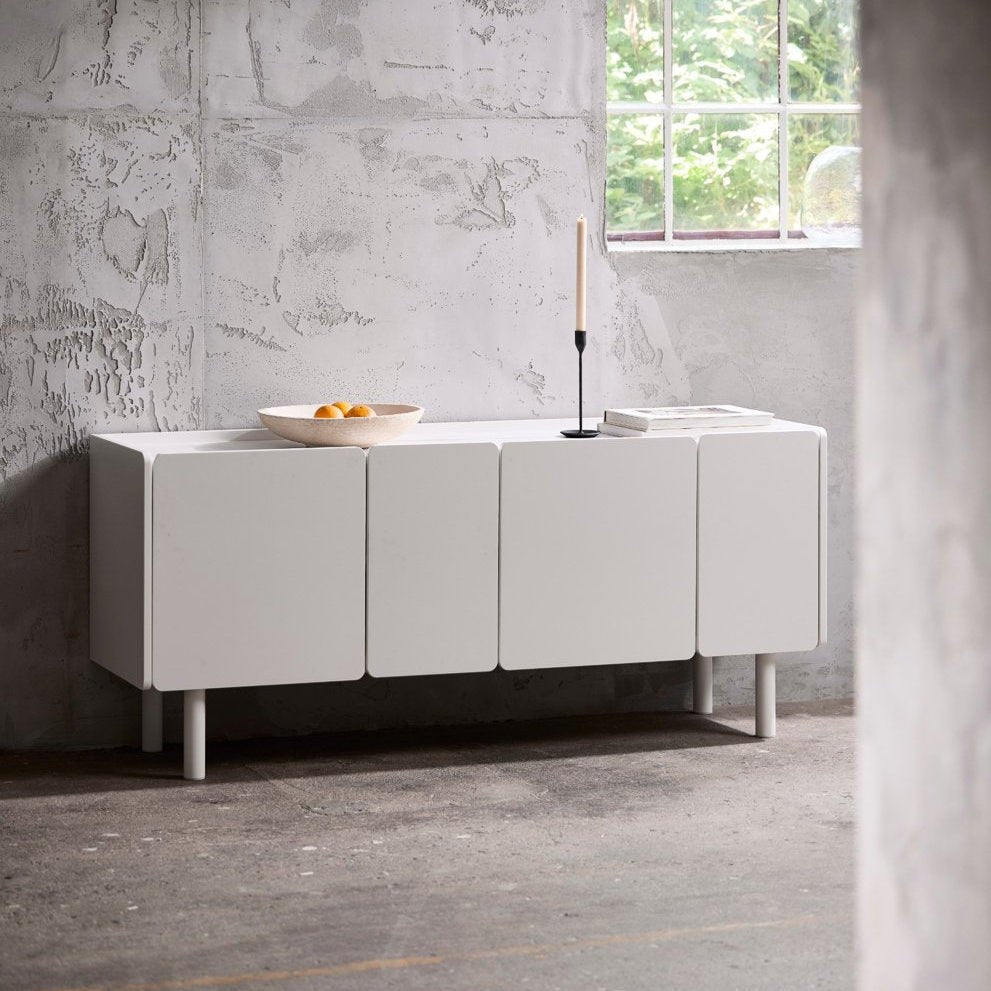 BUNINI | מזנון נורדי מעץ ומתכת, עם 4 דלתות - KUALA