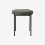 FARO | סטול מרופד בבד אריג בשילוב רגלי ברזל