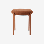 FARO | סטול מרופד בבד אריג בשילוב רגלי ברזל