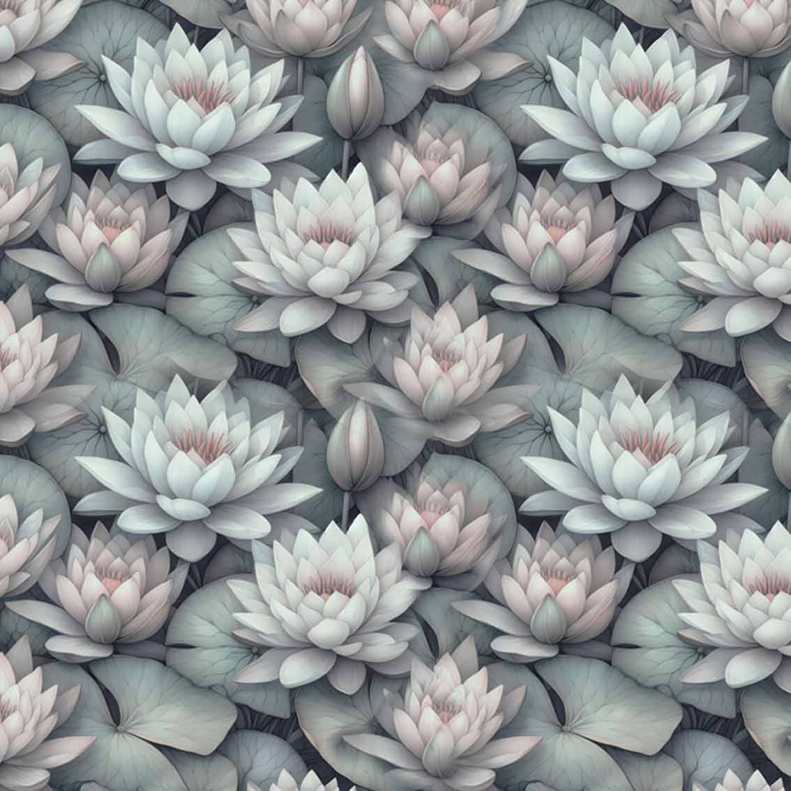 LIVEP | טפט פרחי לוטוס עדינים