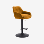 BERMI | כיסא בר מרופד בבד אריג