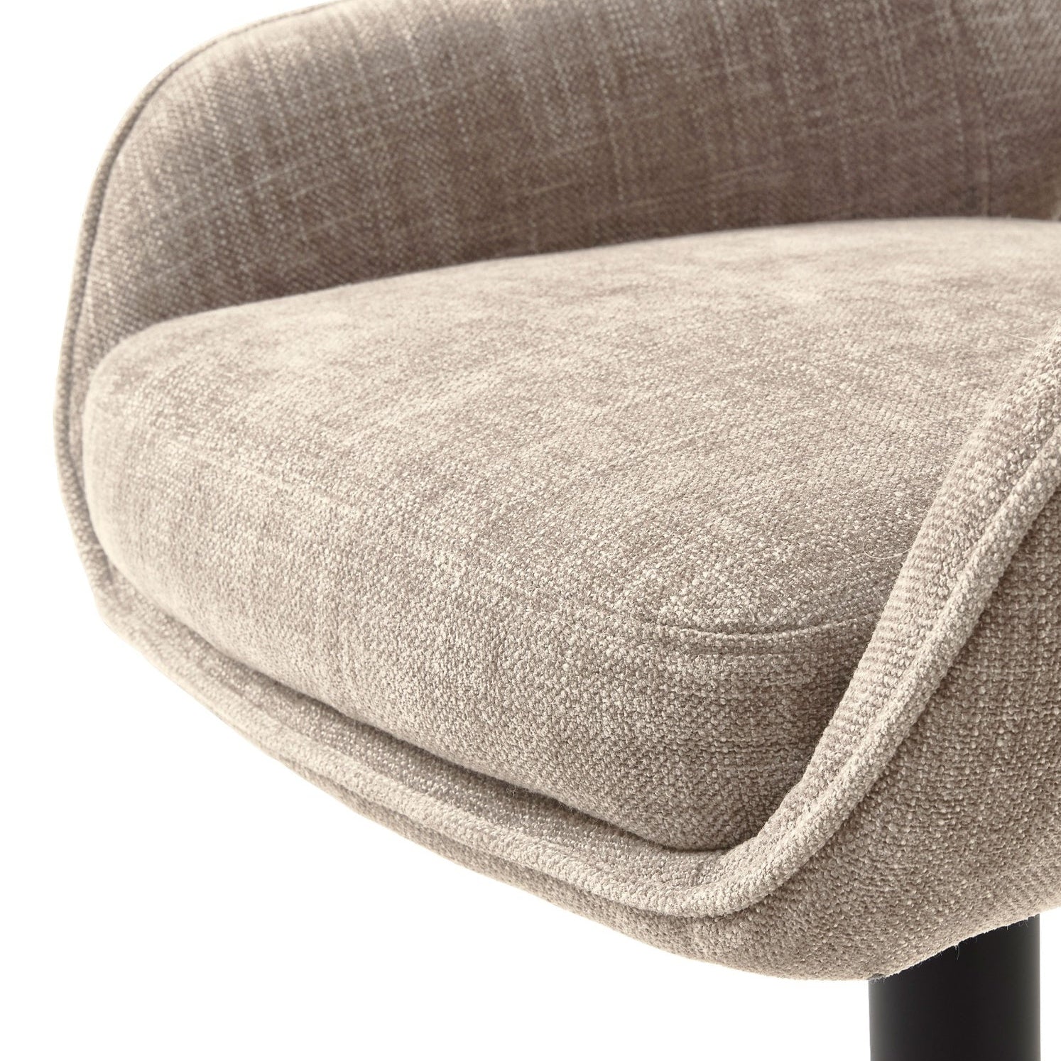 TINUYI | כיסא בר מרופד בבד אריג