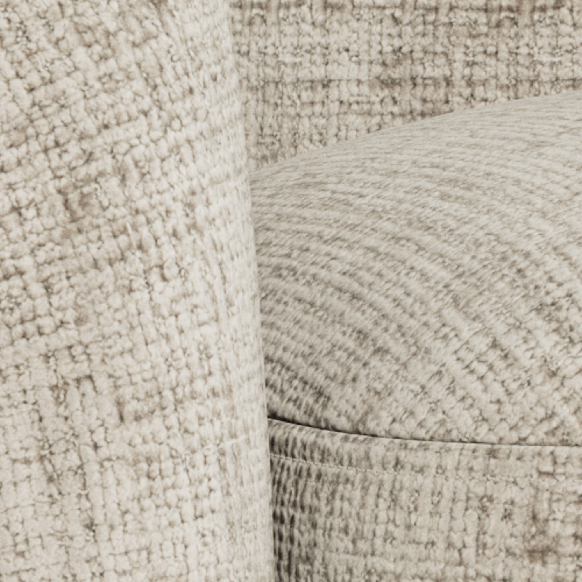 ARIA | כורסא מסתובבת מרופדת בבד אריג