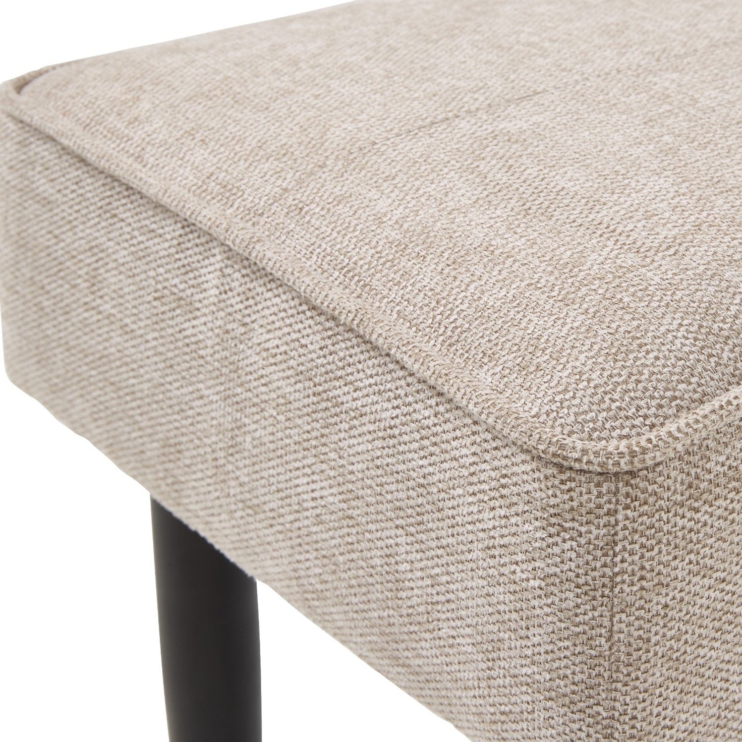 TOMERO | ספסל מרופד בבד אריג, 140 ס"מ