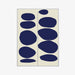 תמונה מזווית מספר 2 של המוצר Cayeen | פרינט עיגולים כחולים במסגרת עץ מלא