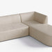 תמונה מזווית מספר 6 של המוצר HOOKI | ספה פינתית מעוגלת לסלון מבד קורדרוי דק ורך