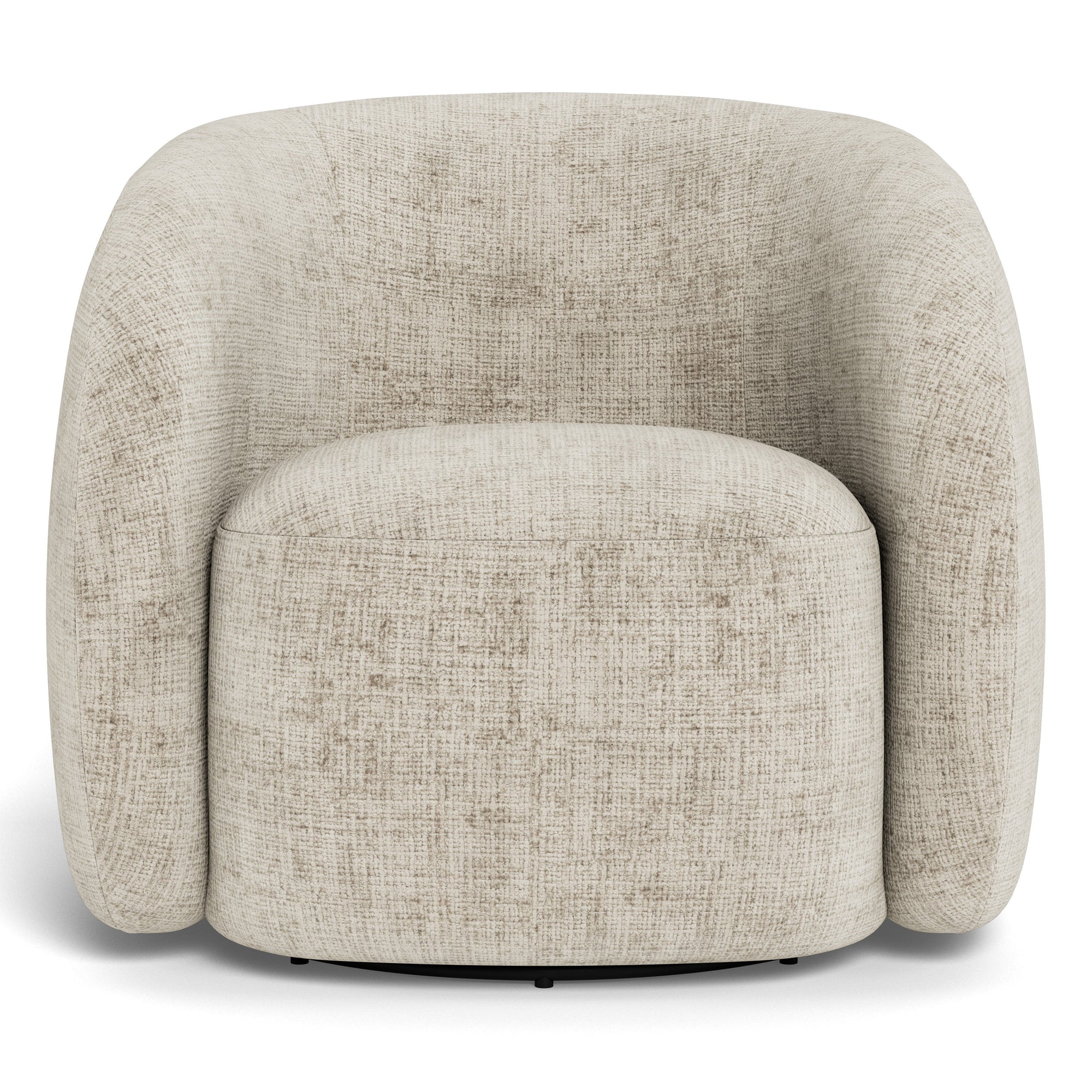 ARIA | כורסא מסתובבת מרופדת בבד אריג