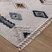 תמונה מזווית מספר 2 של המוצר EVERSON | שטיח מעוינים צבעוני בסגנון בוהו שיק