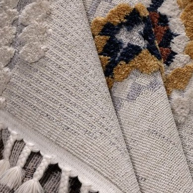 EVERSON | שטיח מעוינים צבעוני בסגנון בוהו שיק