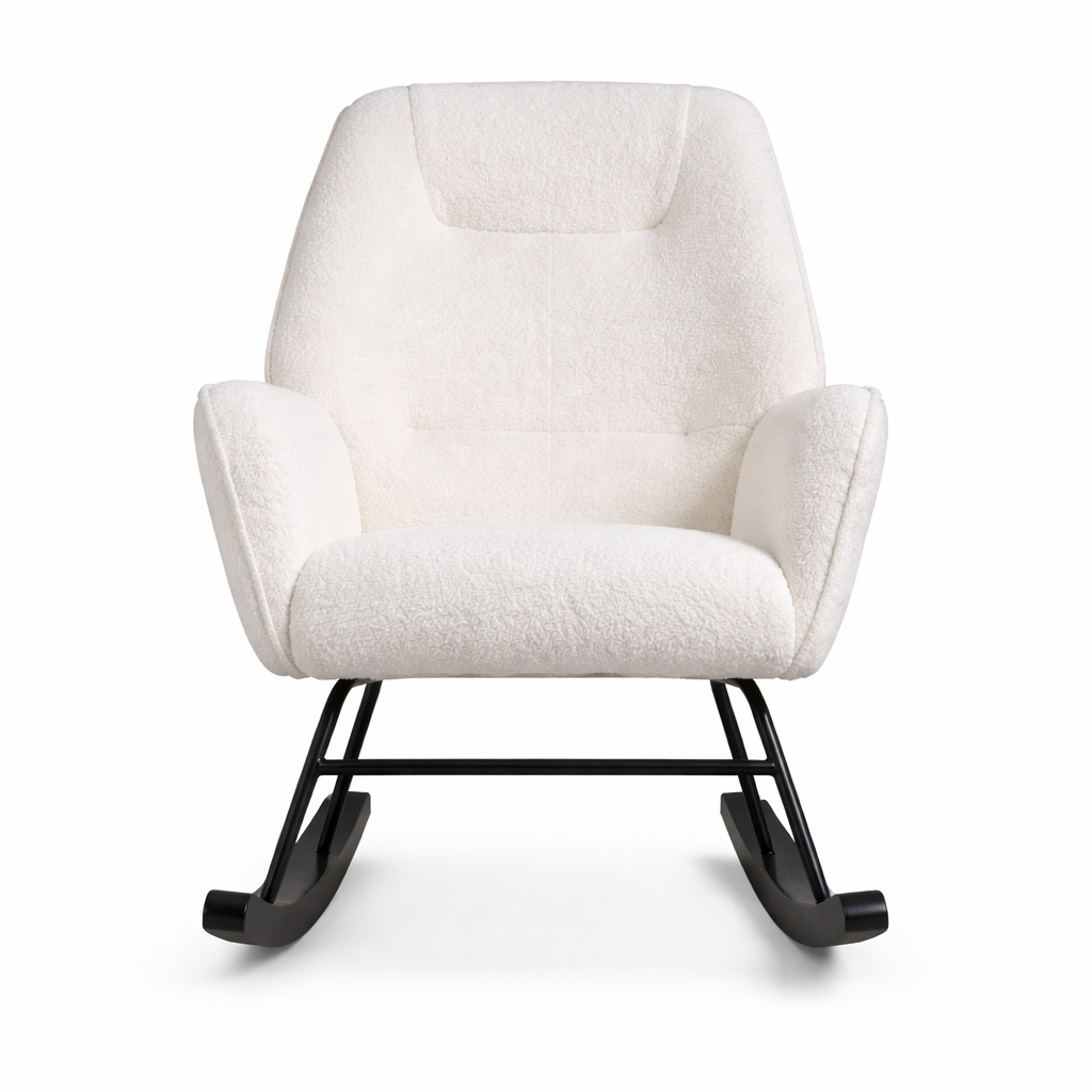 XILOX | כורסת נדנדה מרופדת בבד בוקלה - KUALA