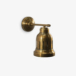 BIRUZO | מנורת קיר רטרו ממתכת בגוון פליז - KUALA