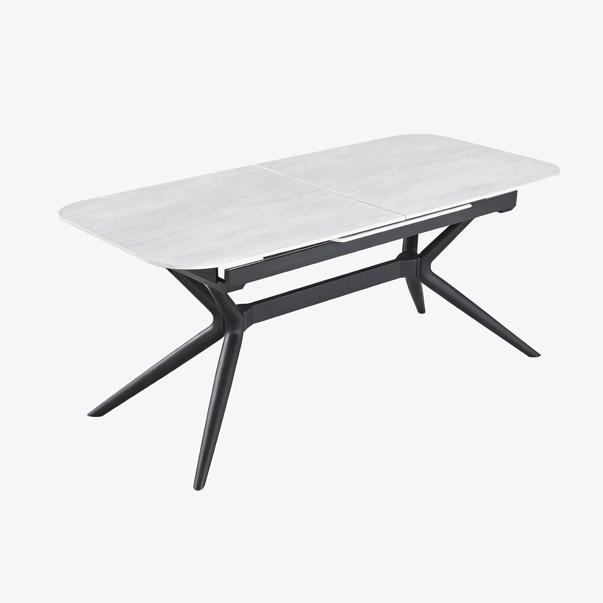 EDAM | שולחן אוכל מלבני 180/90 ס"מ, נפתח ל-240 ס"מ, עד 10 סועדים