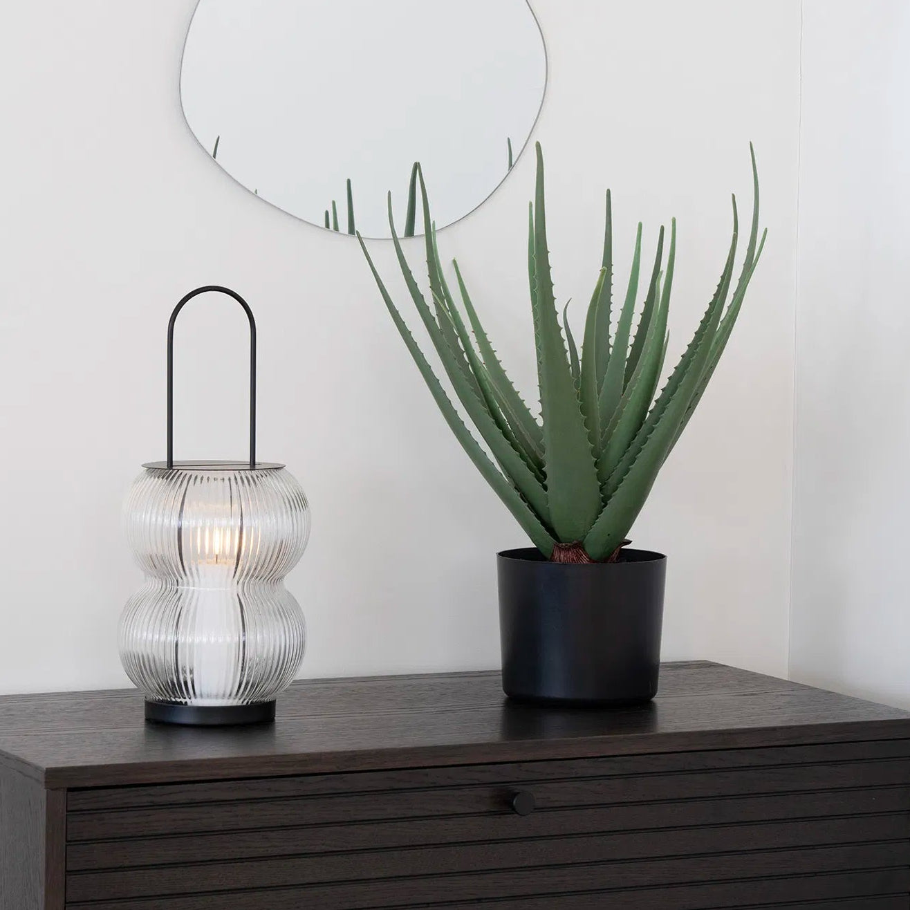 FENA | עששית מזכוכית גלים ומתכת - KUALA