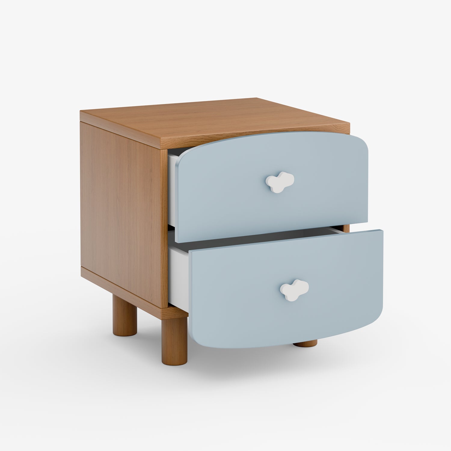 PIKOLO | שידה לילה לילדים מעץ 40/40 ס"מ, עם מגירות - KUALA