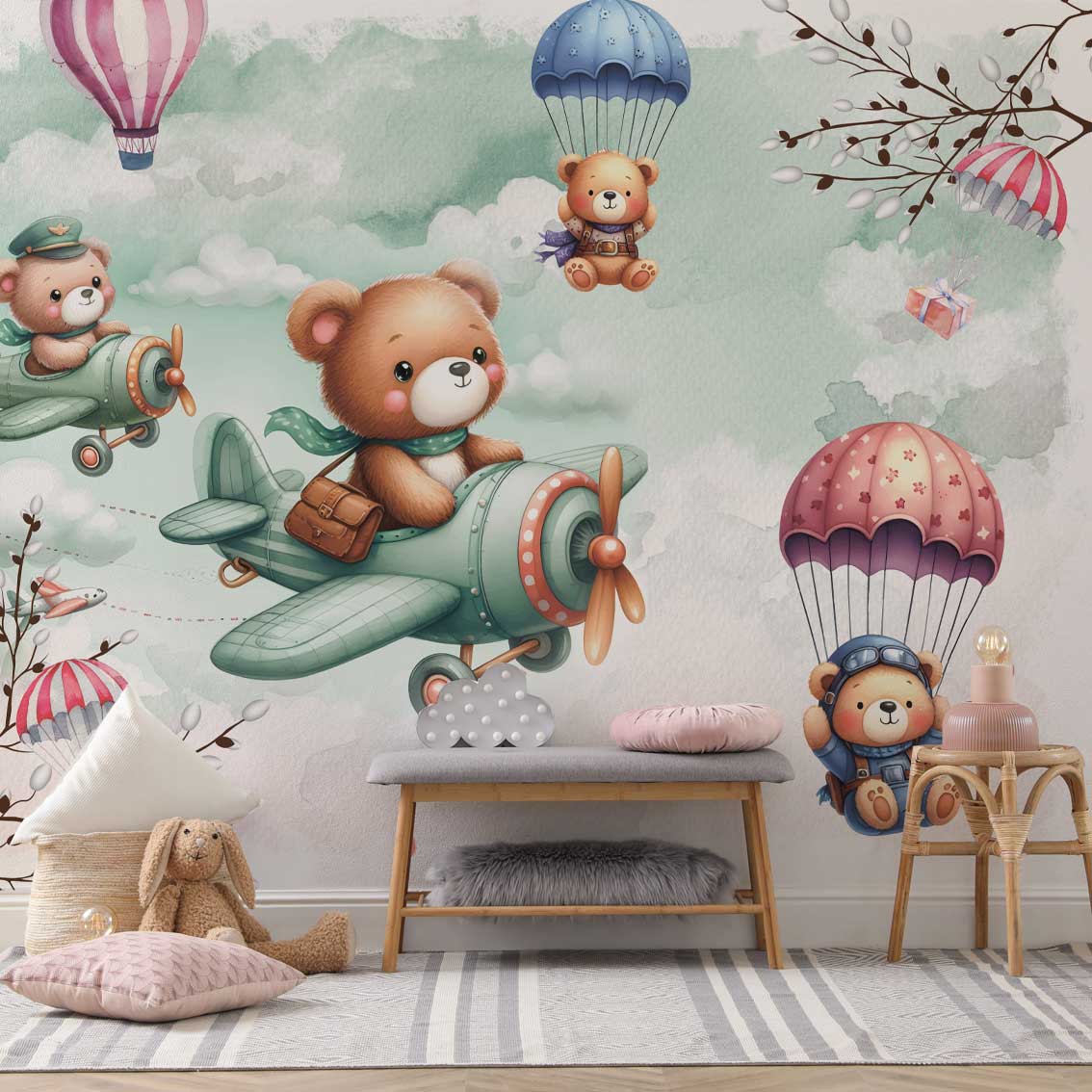 RASA | טפט ילדים עם דובונים