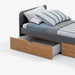 תמונה מזווית מספר 4 של המוצר Melogrin | מיטת נוער מעץ עם מגירות אחסון