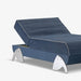 תמונה מזווית מספר 2 של המוצר ROD | מיטה וחצי מתכווננת חשמלית בגוון כחול, עם רגליים מעוצבות